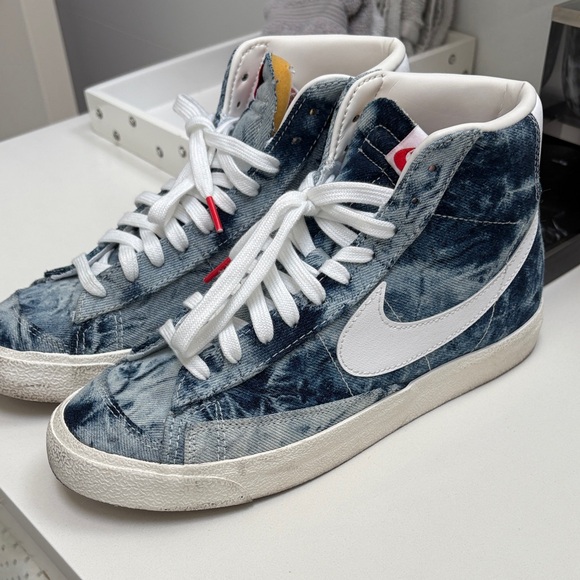 Nike blazer mid 77 in washed denim - Picture 1 of 1